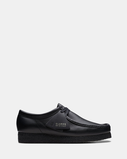 Image of Footwear. Productname: Wallabee (M) Black Leather in Black Leather colour by brand - Clarks Originals