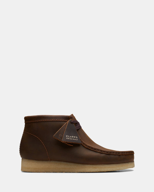 Image of Boots. Productname: Wallabee Boot (M) Beeswax in Beeswax colour by brand - Clarks Originals