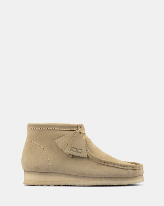 Image of Boots. Productname: Wallabee Boot (M) Maple Suede in Maple Suede colour by brand - Clarks Originals