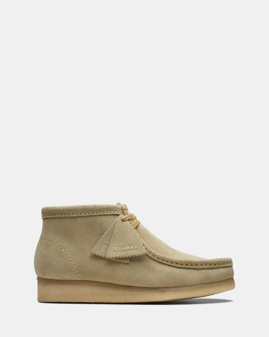 Image of Boots. Productname: Wallabee Boot. (W) Maple Suede in Maple Suede colour by brand - Clarks Originals