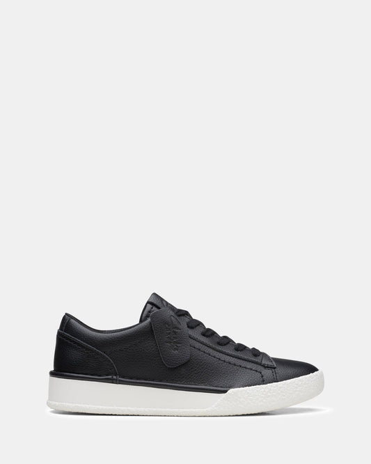 Image of Sneakers. Productname: Craftcup Walk Black Leather in Black Leather colour by brand - Clarks