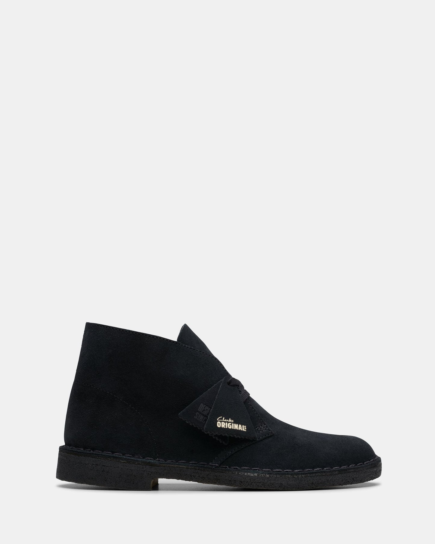 Image of Boots. Productname: Desert Boot (M) Black Suede Iii in Black Suede Iii colour by brand - Clarks Originals