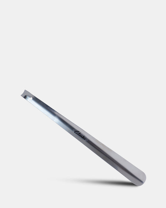 Image of Footwear. Productname: Long Shoe Horn Chrome in Chrome colour by brand - Clarks