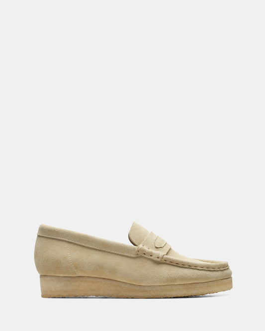 Image of Flats. Productname: WALLABEE LOAFER (W) Maple Suede in Maple Suede colour by brand - Clarks Originals