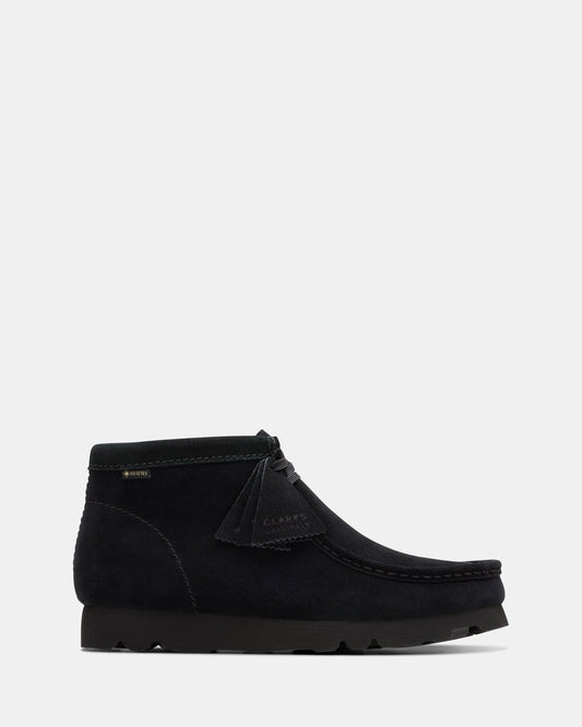 Image of Boots. Productname: WALLABEE BOOT GORE-TEX Black Suede in Black Suede colour by brand - Clarks Originals