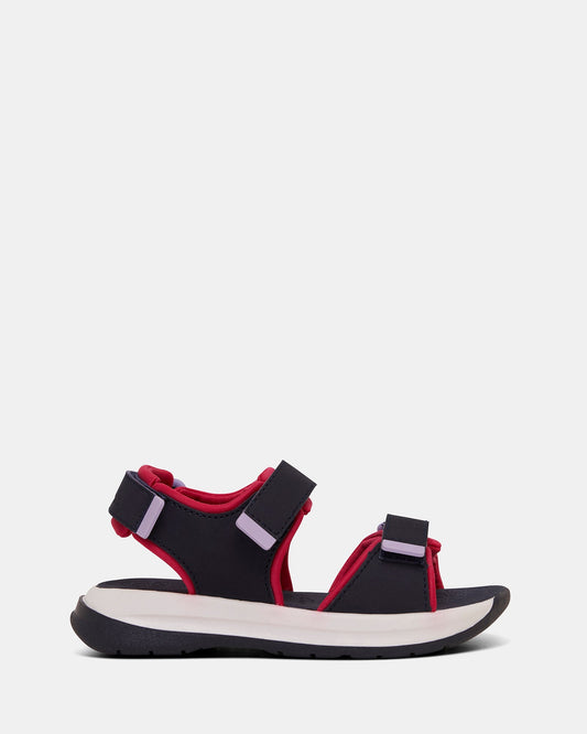 Image of Sandals. Productname: Wistful Navy/Raspberry/Pink in Navy, Raspberry, Pink colour by brand - Clarks