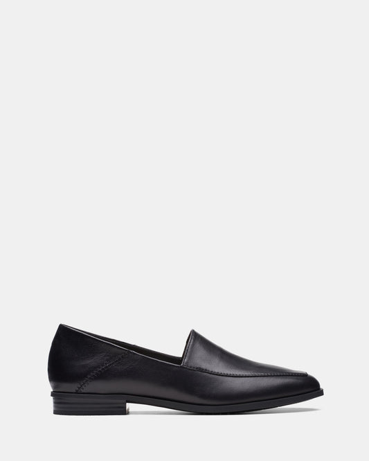 Image of Flats. Productname: Sarafyna Freva Black Leather in Black Leather colour by brand - Clarks