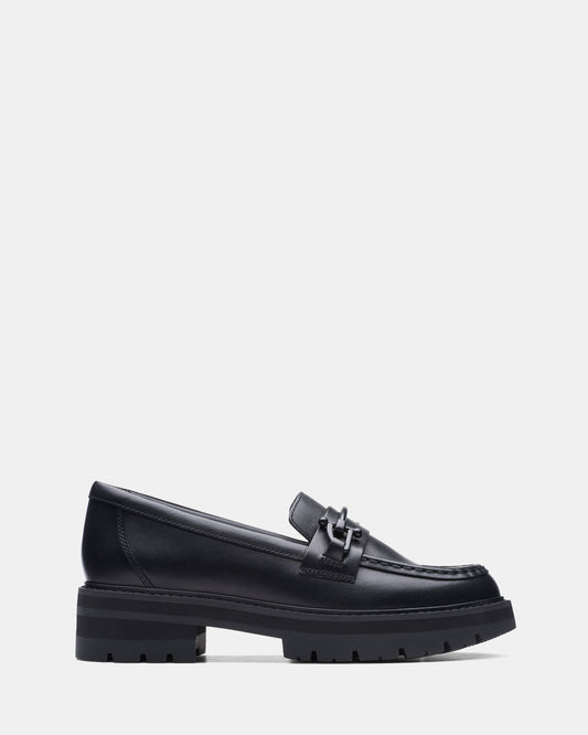 Image of Flats. Productname: Orianna Bit Black Leather in Black Leather colour by brand - Clarks