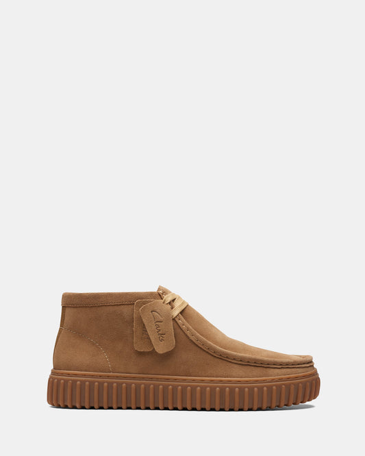 Image of Boots. Productname: Torhill Hi Dark Sand Suede in Dark Sand Suede colour by brand - Clarks