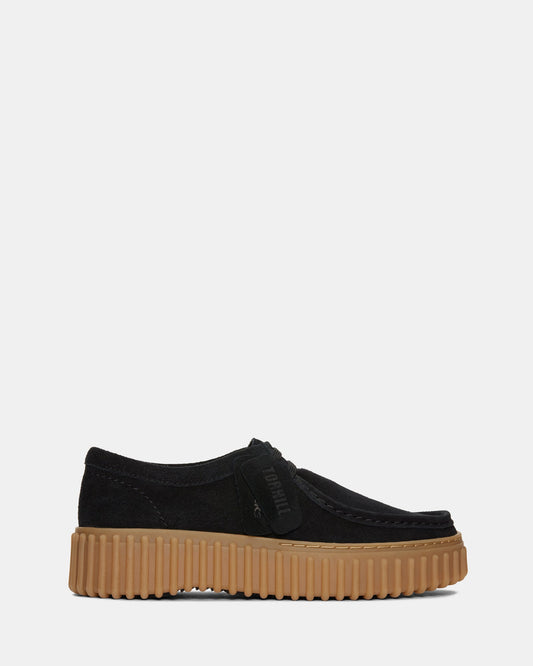 Image of Footwear. Productname: Torhill Bee Black Suede in Black Suede colour by brand - Clarks