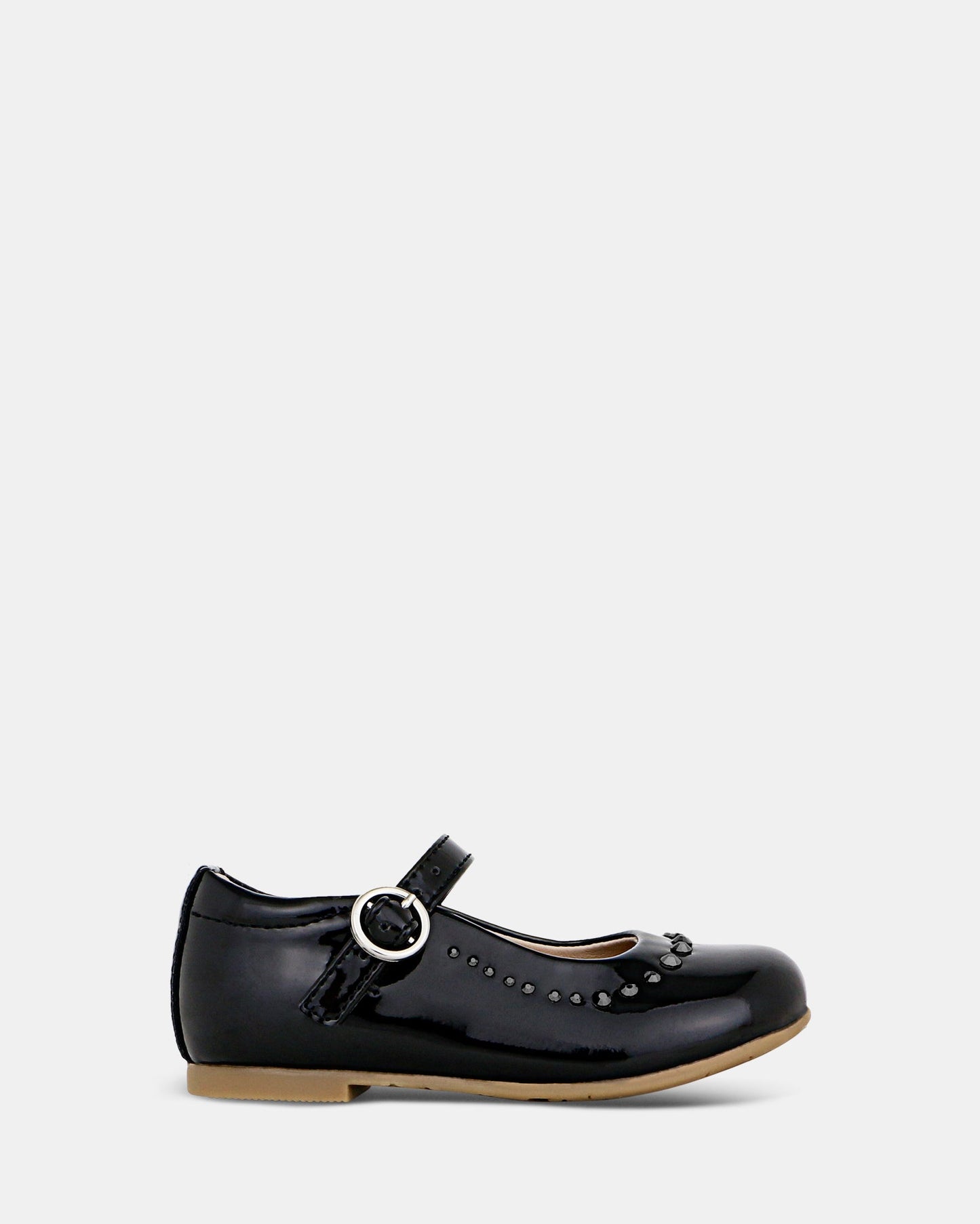 Image of Footwear. Productname: Aubrey Junior Black Patent in Black Patent colour by brand - Clarks