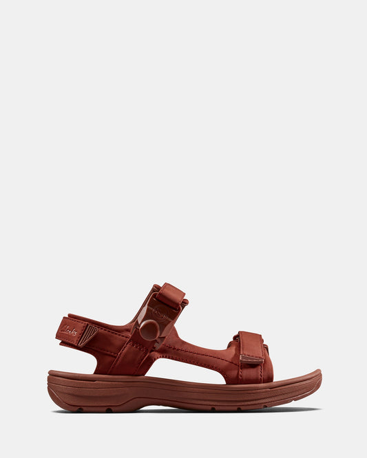 Image of Sandals. Productname: Cur Sandal 2 M Oxblood Textile in Oxblood Textile colour by brand - Clarks