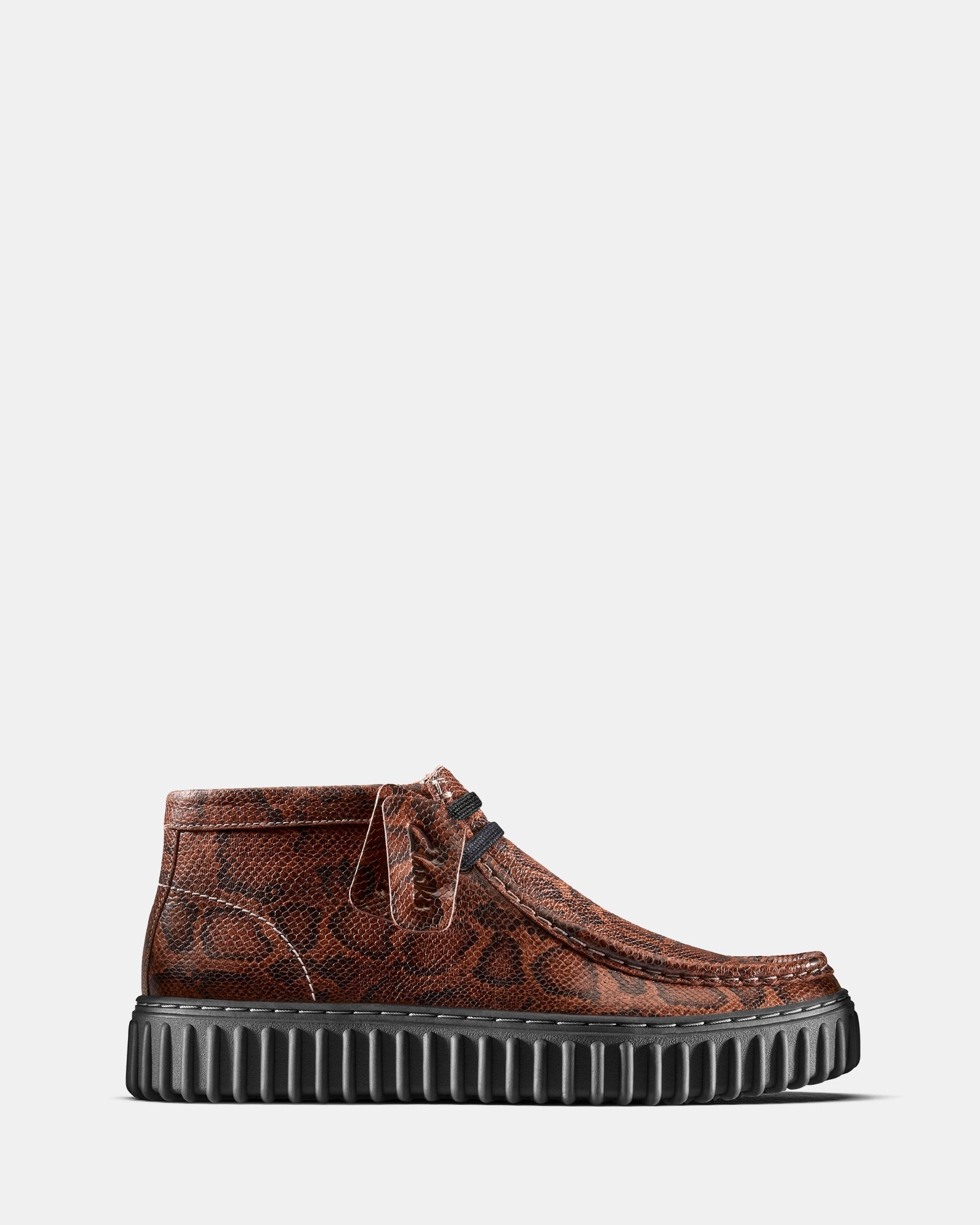 Image of Boots. Productname: Cur Torhill Hi (M) Brown Snake in Brown Snake colour by brand - Clarks
