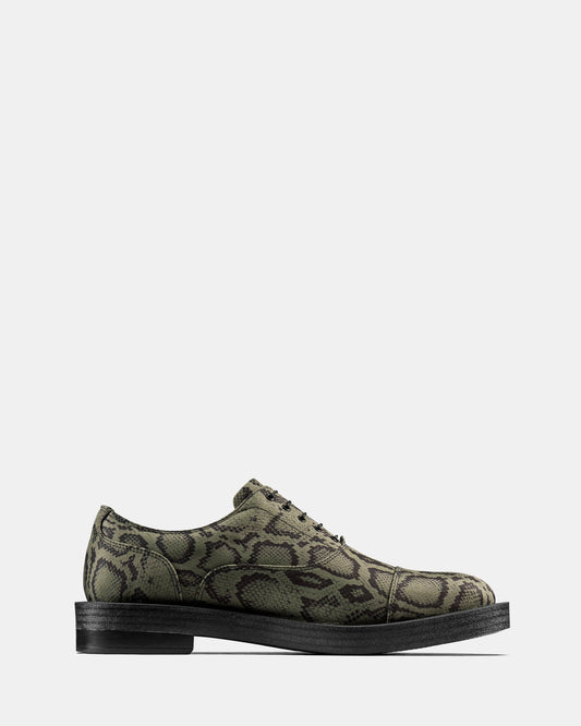 Image of Footwear. Productname: Cur Oxford 2 M Green Textile in Green Textile colour by brand - Clarks