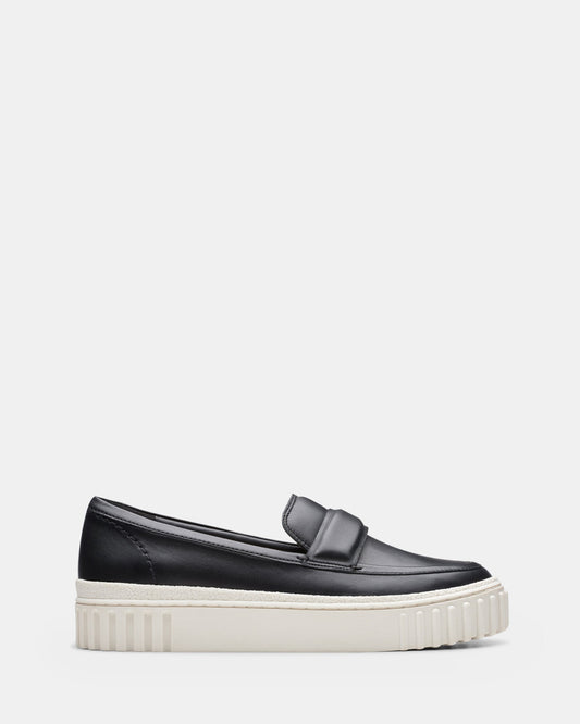 Image of Flats. Productname: Mayhill Cove Black Leather in Black Leather colour by brand - Clarks