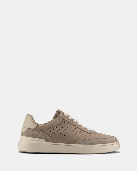 Image of Sneakers. Productname: Courtlite Run Grey Nubuck in Grey Nubuck colour by brand - Clarks