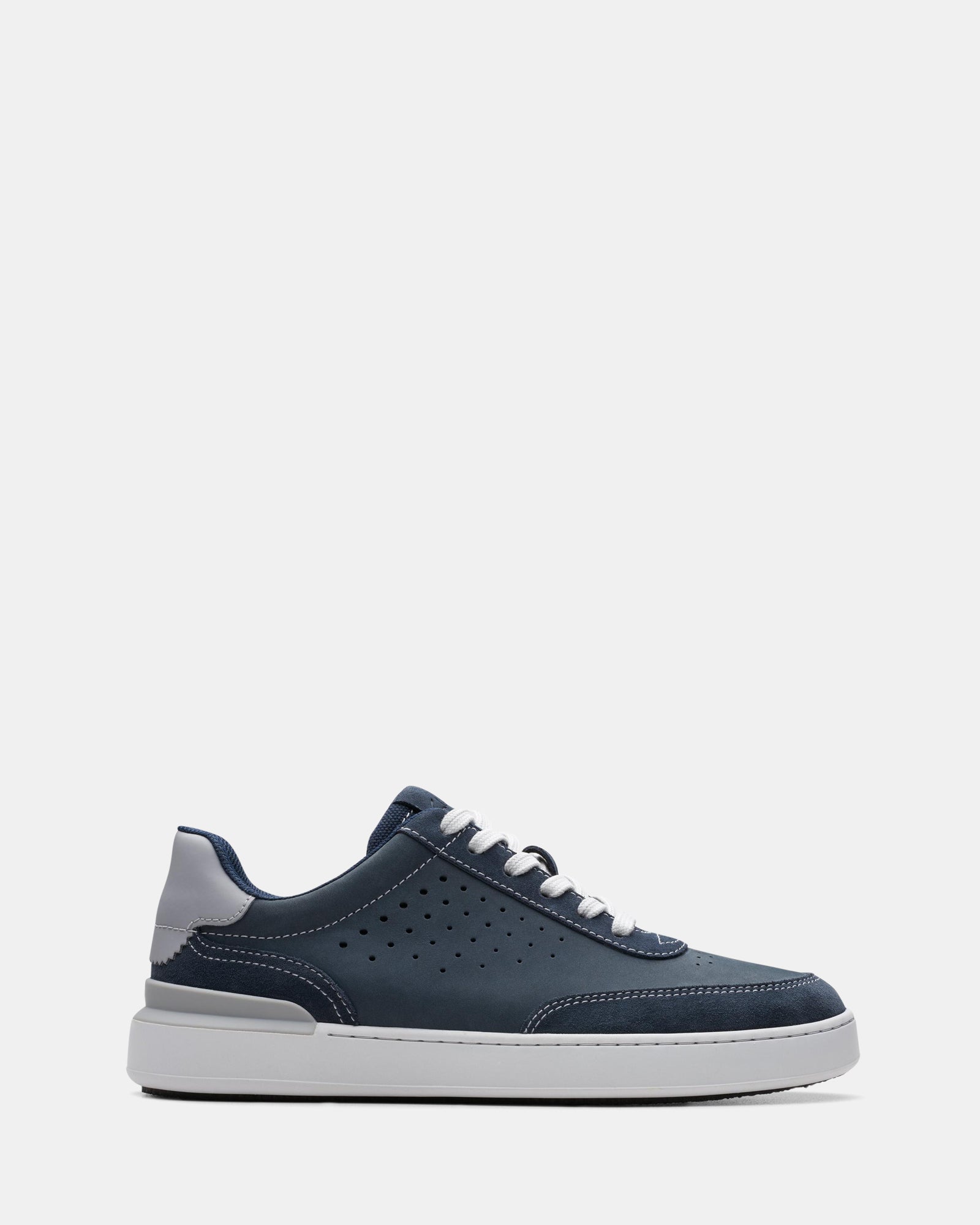Image of Sneakers. Productname: Courtlite Run Navy Nubuck in Navy Nubuck colour by brand - Clarks