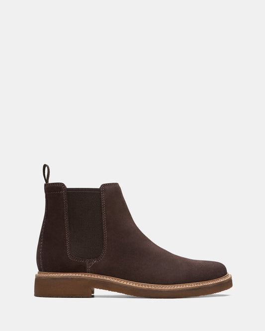 Image of Boots. Productname: Clarkdale Easy Dark Brown Suede in Dark Brown Suede colour by brand - Clarks