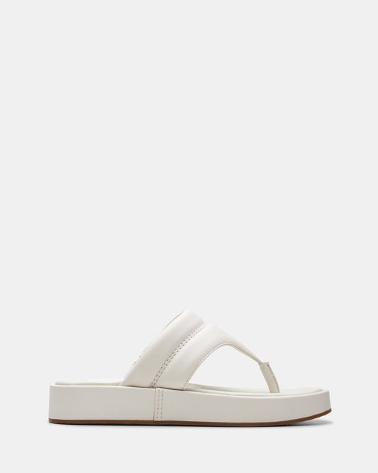 Image of Sandals. Productname: Alda Walk Off White Leather in Off White Leather colour by brand - Clarks