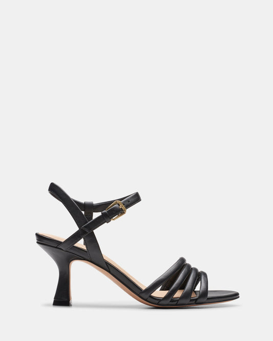 Image of Sandals. Productname: Amali May Black Leather in Black Leather colour by brand - Clarks