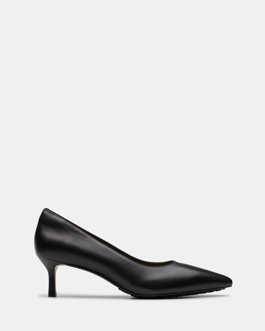 Image of Footwear. Productname: Adela Court Black Leather in Black Leather colour by brand - Clarks