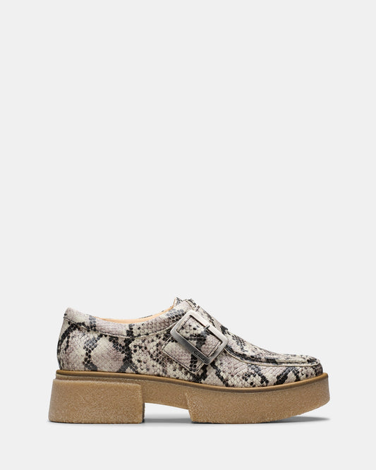 Image of Others. Productname: Linoso Monk Grey Snake Lea in Grey Snake Lea colour by brand - Clarks
