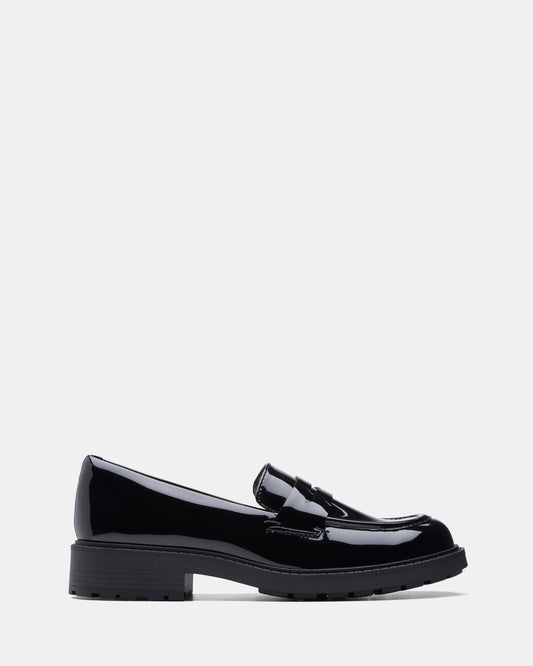 Image of Flats. Productname: Orinoco2 Penny Black Patent in Black Patent colour by brand - Clarks