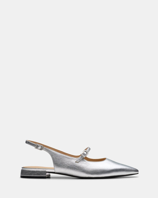 Image of Footwear. Productname: Sensa15 Shine Silver Leather in Silver Leather colour by brand - Clarks