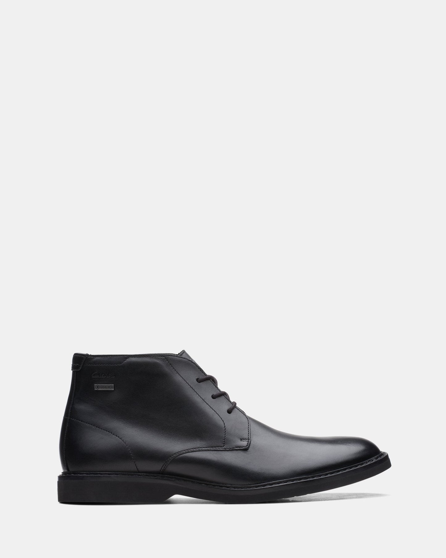 Image of Boots. Productname: Atticus LT Hi GORE-TEX Black Leather in Black Leather colour by brand - Clarks