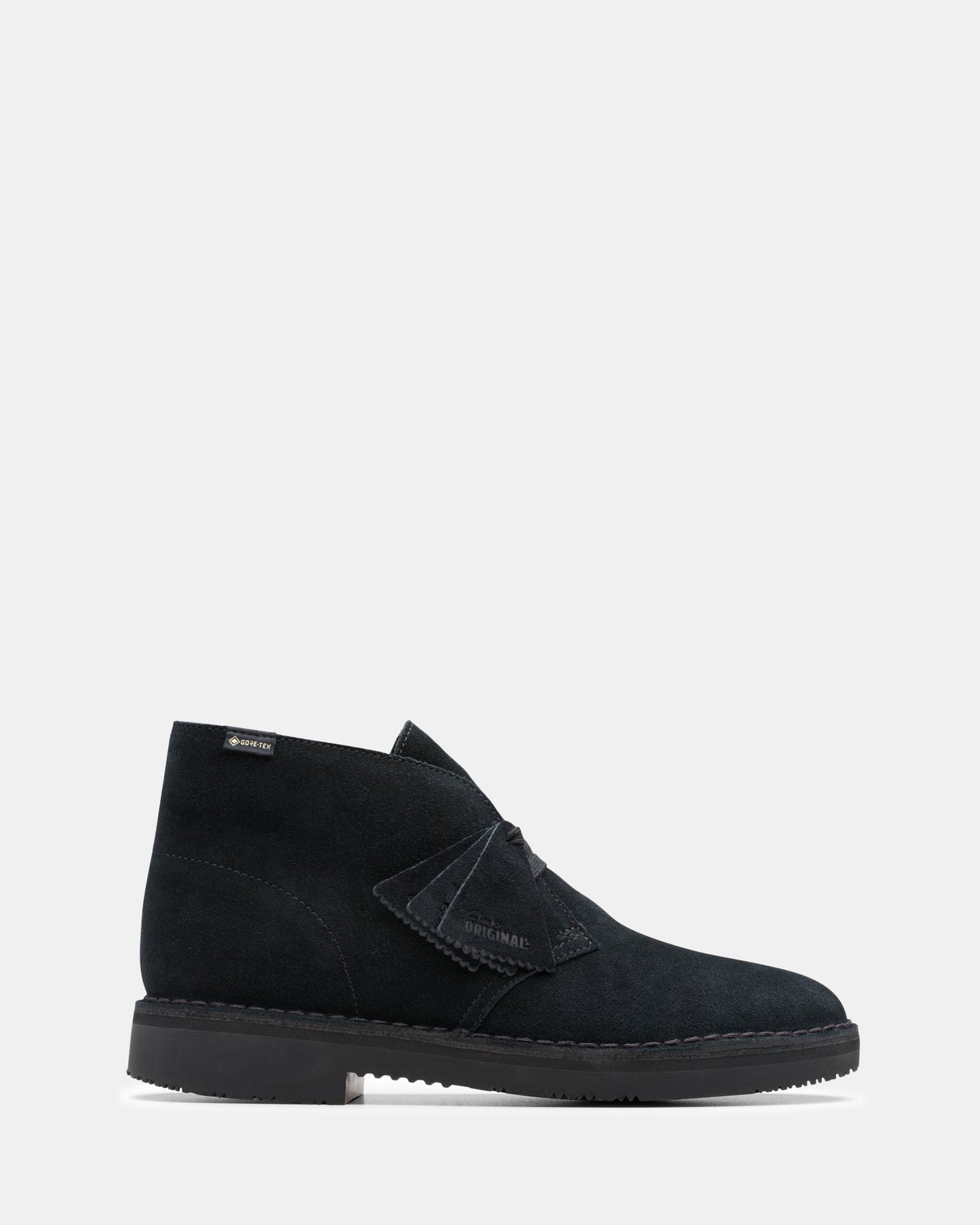 Image of Boots. Productname: Desert Bt Gore-Tex Black Suede in Black Suede colour by brand - Clarks Originals