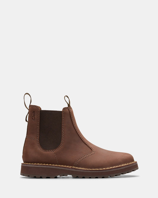 Image of Boots. Productname: Solsbury Easy Dark Brown Leather in Dark Brown Leather colour by brand - Clarks