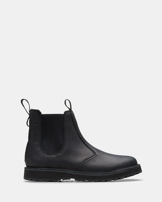 Image of Boots. Productname: Solsbury Easy Black Leather in Black Leather colour by brand - Clarks