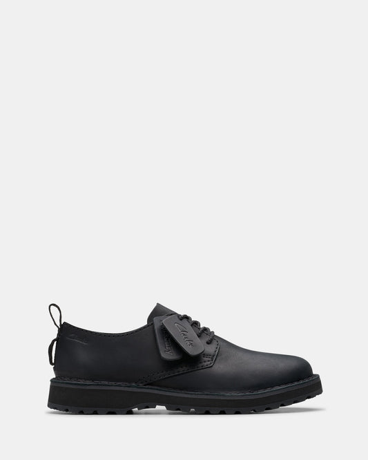Image of Footwear. Productname: Solsbury Lace Black Leather in Black Leather colour by brand - Clarks