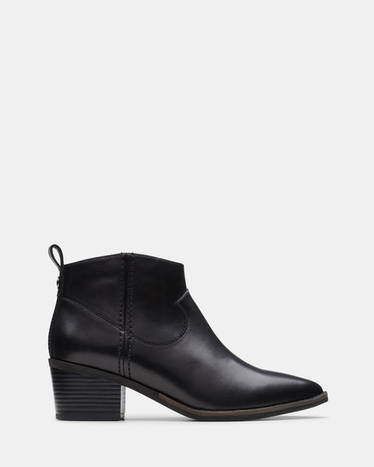 Image of Boots. Productname: Morzine Sky Black Leather in Black Leather colour by brand - Clarks