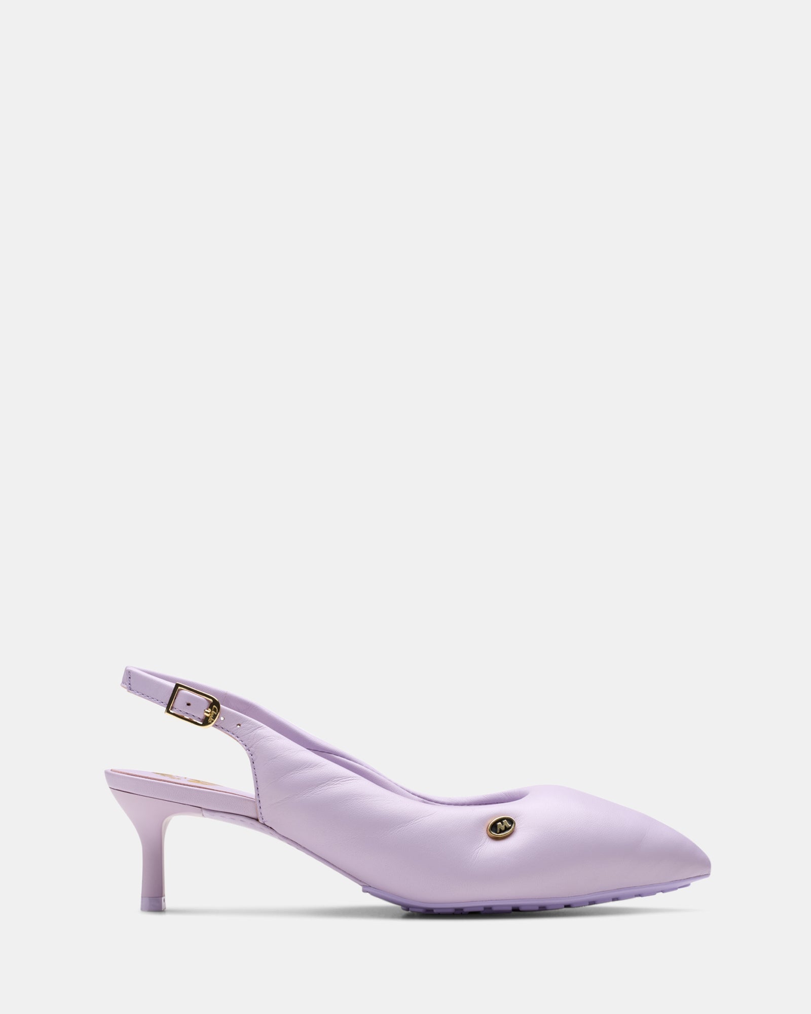 Image of Heels. Productname: Cur Sling 1 W Lilac Leather in Lilac Leather colour by brand - Clarks