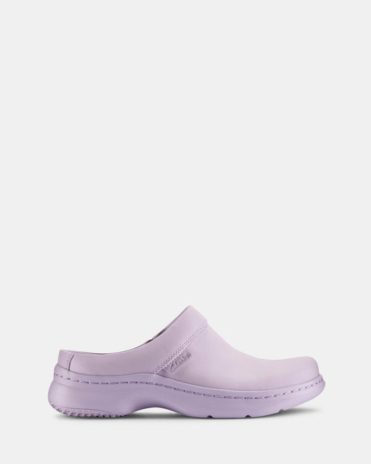 Image of Slippers. Productname: Cur Clog 2 M Lilac Textile in Lilac Textile colour by brand - Clarks