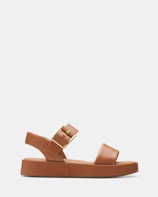 Image of Sandals. Productname: Alda Strap Tan Leather in Tan Leather colour by brand - Clarks