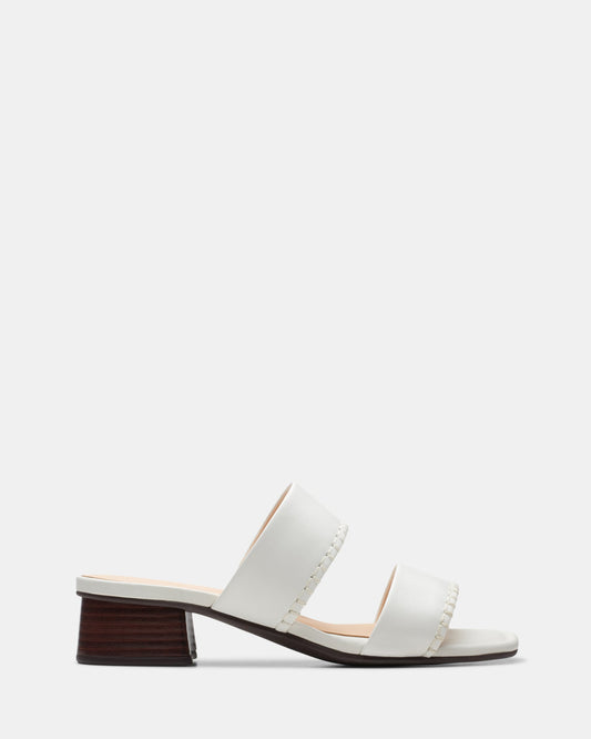 Image of Sandals. Productname: Serina35 Mule Off White Leather in Off White Leather colour by brand - Clarks