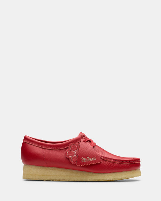 Image of Footwear. Productname: Wallabee. (w) Red Leather in Red Leather colour by brand - Clarks Originals
