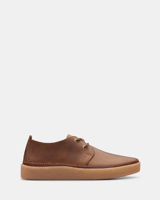 Image of Sneakers. Productname: Clarkwood Low Beeswax Leather in Beeswax Leather colour by brand - Clarks