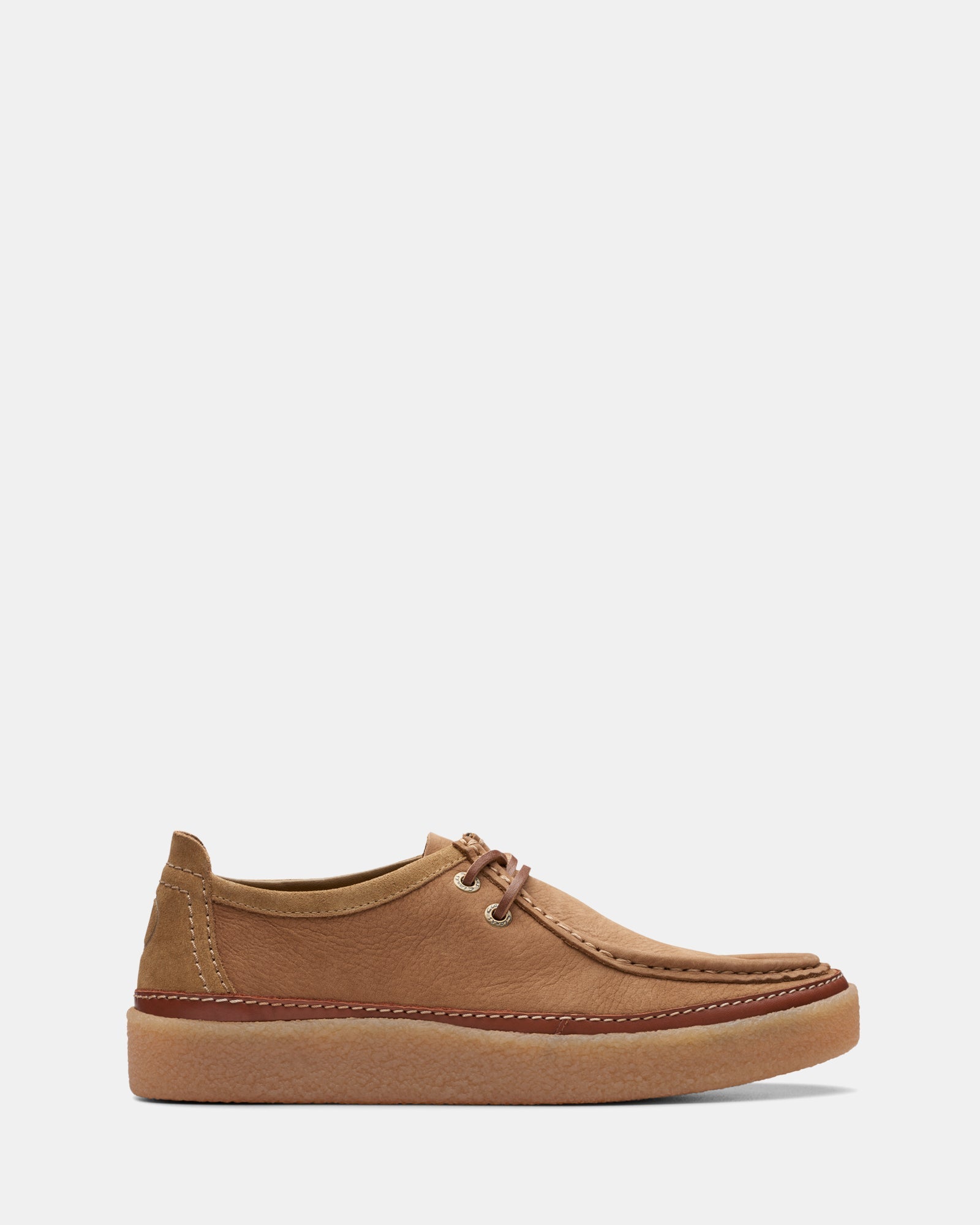 Image of Sneakers. Productname: Clarkwood Moc Dark Sand in Dark Sand colour by brand - Clarks