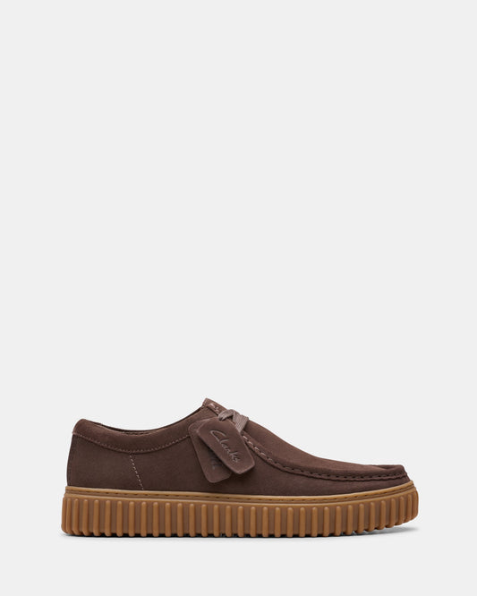 Image of Footwear. Productname: Torhill Lo Dark Brown Suede in Dark Brown Suede colour by brand - Clarks