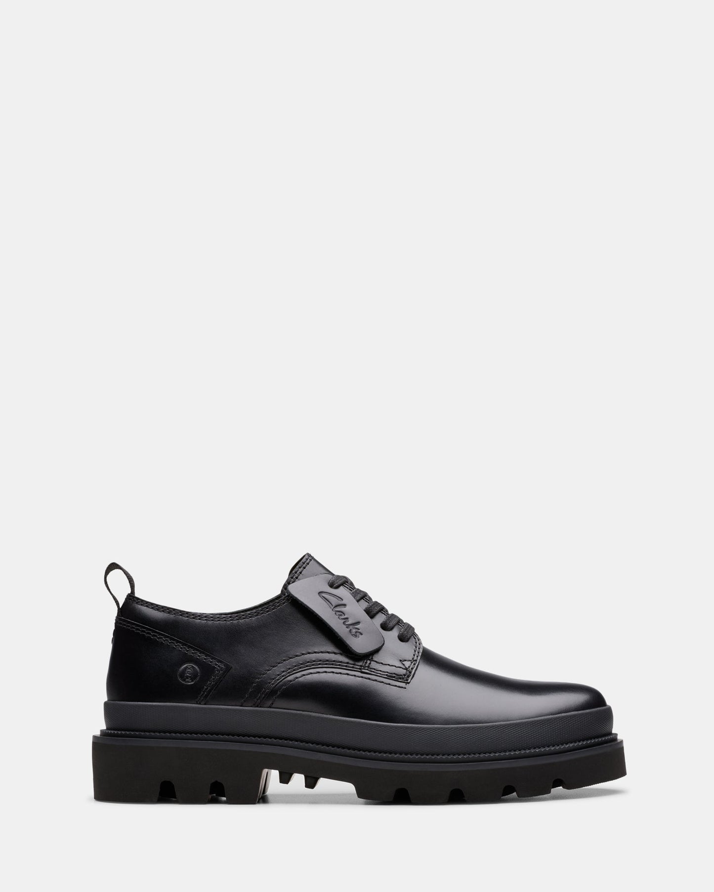 Image of Footwear. Productname: Badell Lace Black Leather in Black Leather colour by brand - Clarks