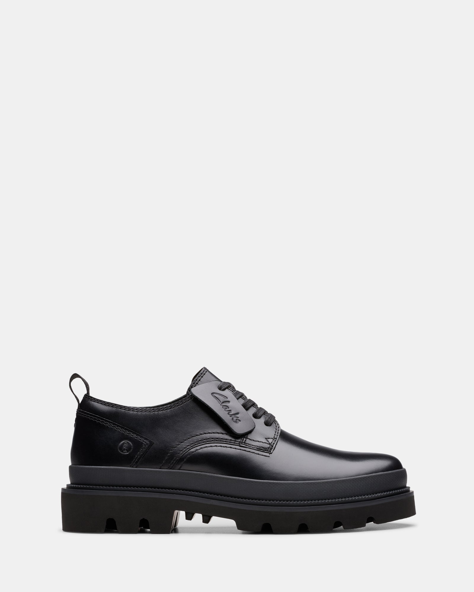 Image of Footwear. Productname: Badell Lace Black Leather in Black Leather colour by brand - Clarks