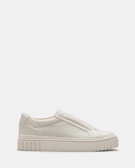Image of Sneakers. Productname: Mayhill Bay Off White Leather in Off White Leather colour by brand - Clarks