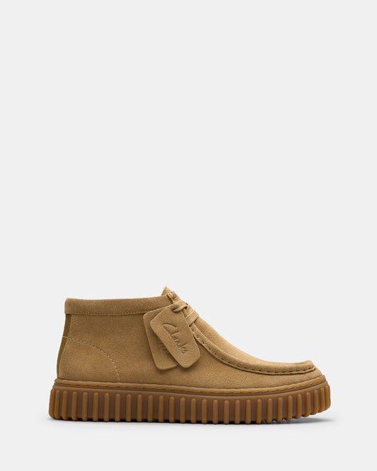 Image of Boots. Productname: Tor Hill Older Kids Dark Sand Suede in Dark Sand Suede colour by brand - Clarks