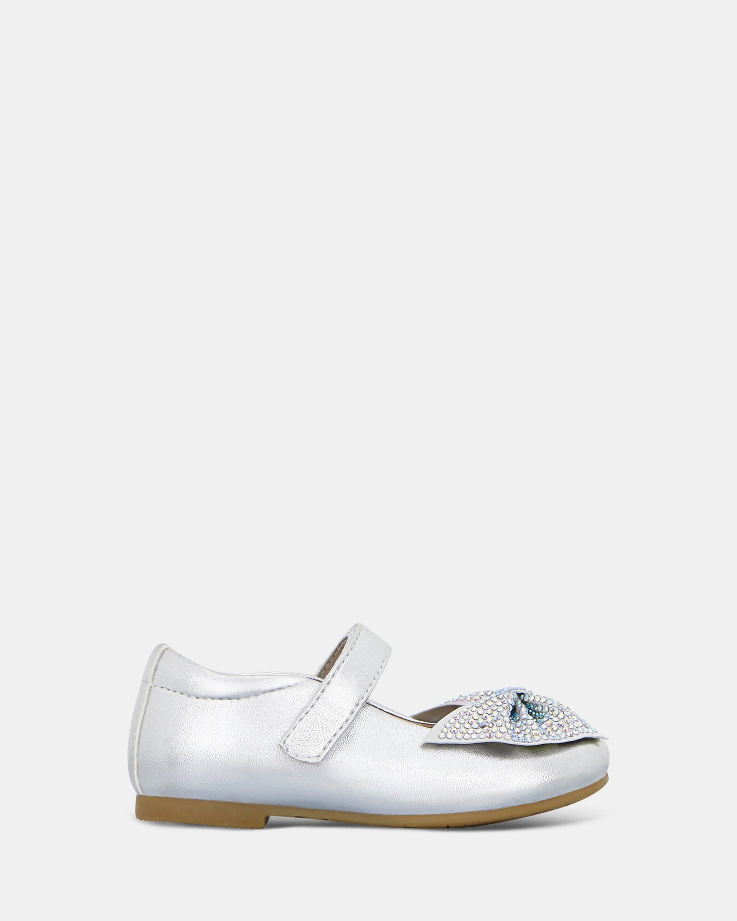 Image of Footwear. Productname: Adelina Junior Silver in Silver colour by brand - Clarks