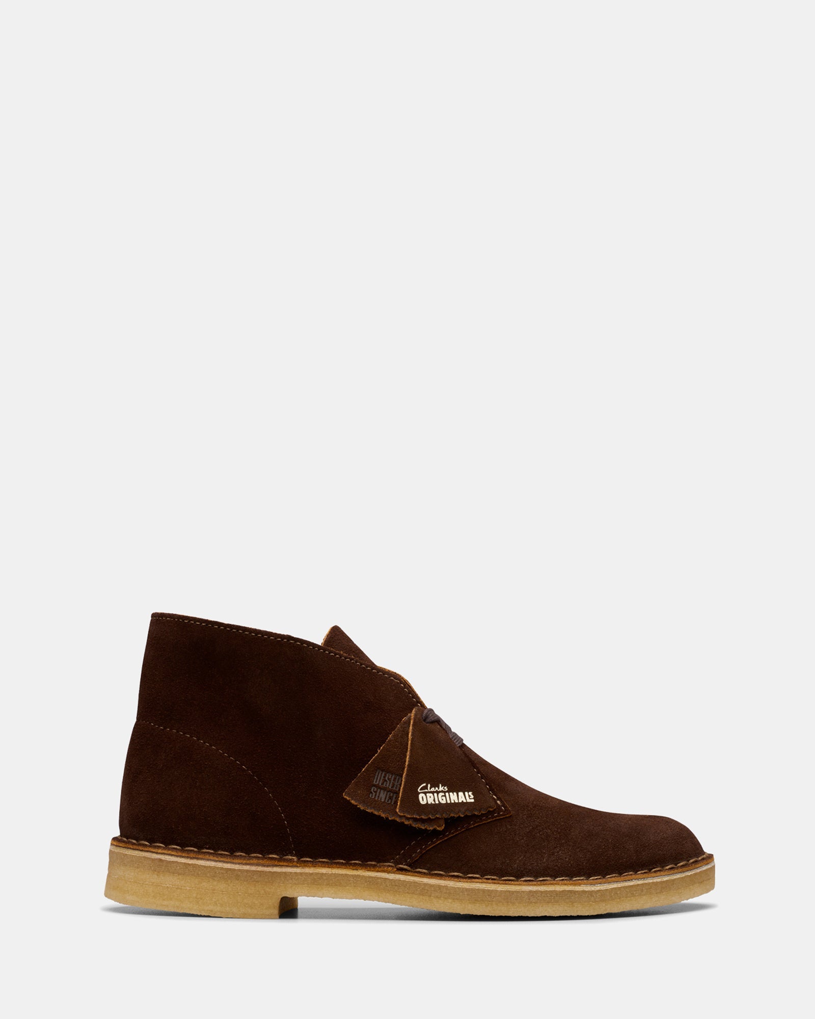 Image of Boots. Productname: Desert Boot (m) Brown/Chestnut Sde in Brown, Chestnut Sde colour by brand - Clarks Originals