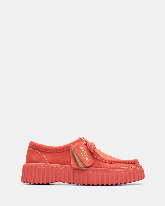Image of Footwear. Productname: Torhill Bee Coral Suede in Coral Suede colour by brand - Clarks