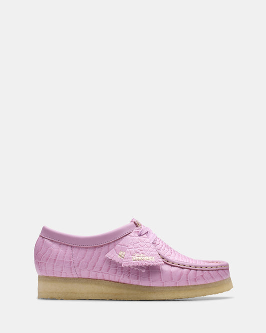 Image of Footwear. Productname: Wallabee. (w) Mauve Croc in Mauve Croc colour by brand - Clarks Originals